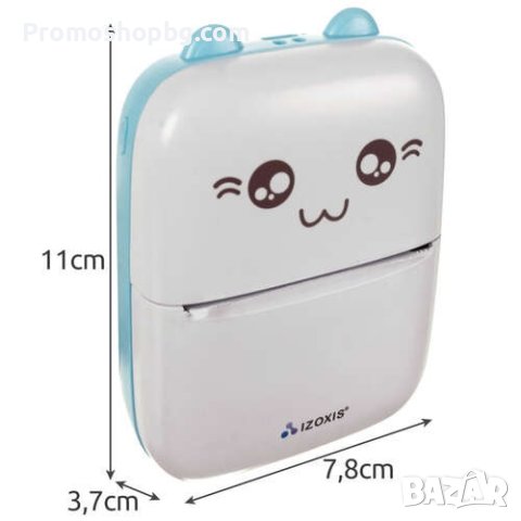 Мини принтер Izoxis за телефон/таблет + включени 11 ролки термо хартия, снимка 2 - Принтери, копири, скенери - 42891617