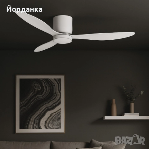 Brizy Bright Minimal – Вентилатор за таван с лампа, снимка 1