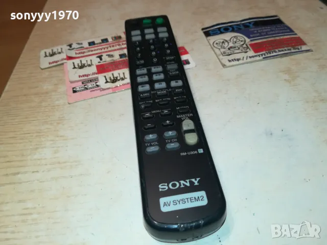 SONY RM-U306 AUDIO REMOTE CONTROL-ВНОС SWISS 3012241136, снимка 2 - Ресийвъри, усилватели, смесителни пултове - 48496526