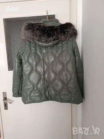 Зимно яке с качулка, снимка 2 - Якета - 56390716