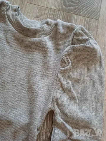 Дамска блуза с буфон ръкав, р.М, снимка 3 - Блузи с дълъг ръкав и пуловери - 47946215