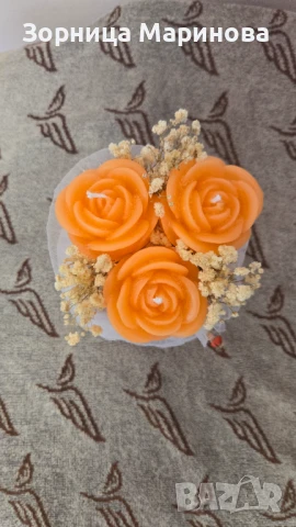 Ароматни букети от свещи, ръчна изработка , снимка 13 - Декорация за дома - 50673754