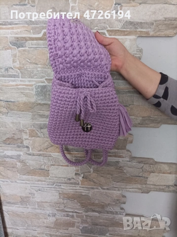 раница ръчно плетена, снимка 6 - Раници - 53316819