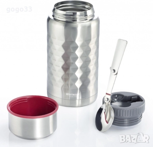 Термос-контейнер със сгъваема лъжица за обяд Westmark Viva, 750ml, снимка 5 - Други стоки за дома - 49184709