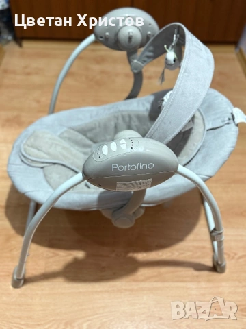 Електрическа Бебешка Люлка Lorelli Portofino Gray Stars, снимка 5 - Други - 54080308