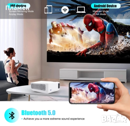 XGODY X1 | Native 1080P Projector 4K проектор, снимка 4 - Плейъри, домашно кино, прожектори - 52027116