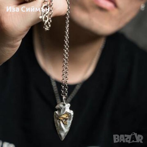 Колие връх на копие с Окото на Ра, снимка 4 - Колиета, медальони, синджири - 37565238