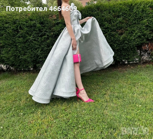 Бална рокля, размер с/м (tall), купувана от бутик, носена броени часове, снимка 3 - Сватбени рокли - 52589194