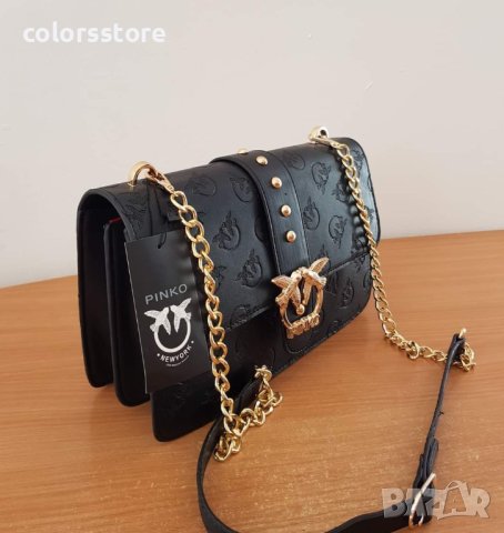 Луксозна Черна чанта Pinko/SG56P, снимка 2 - Чанти - 32045665