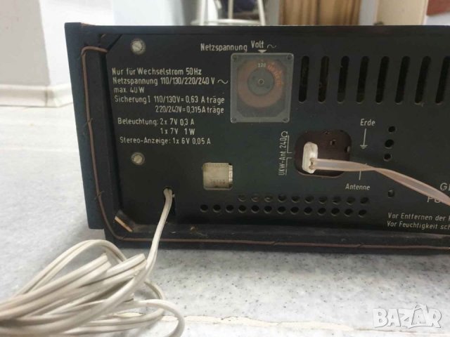 Ресийвър / Усилвател с тунер GRUNDIG RTV 350 Много запазен. Всичко му работи., снимка 9 - Ресийвъри, усилватели, смесителни пултове - 37755286