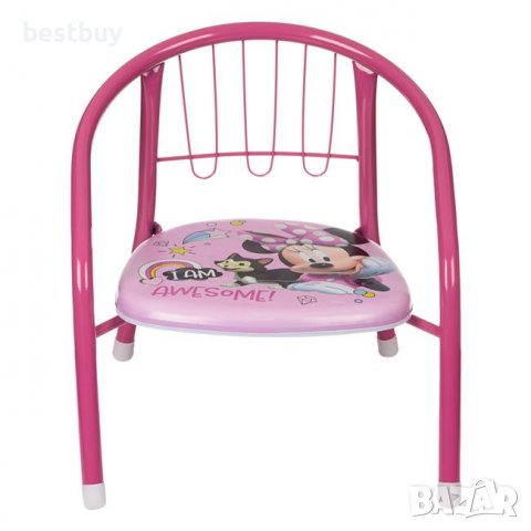 Детски метален стол Мини Маус 36x35x36cm, снимка 2 - Други - 39209802