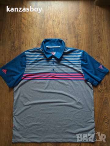 adidas Ultimate365 3-Stripes Heathered Polo Shirt - страхотна мъжка тениска, снимка 6 - Тениски - 40882871