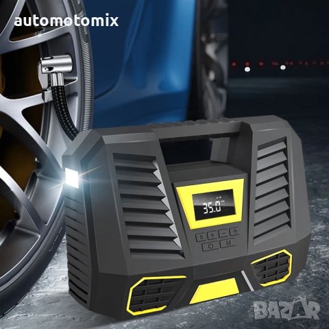 КОМПРЕСОР ДИГИТАЛЕН ЗА ГУМИ 12V - 1808, снимка 6 - Аксесоари и консумативи - 44197766