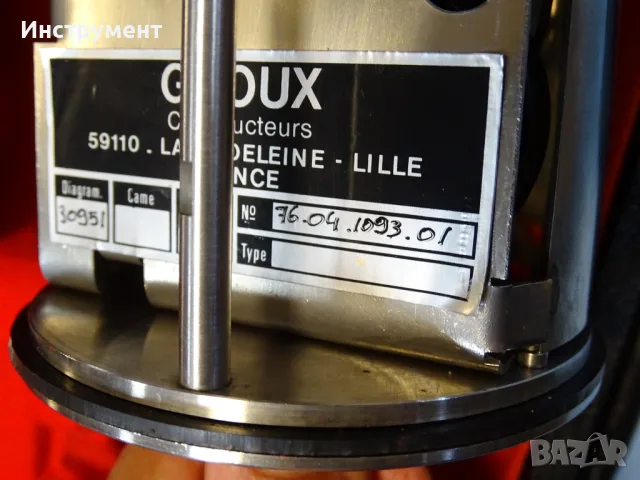 Механичен самописец GROUX 30951 mechanical temperature recorder, снимка 3 - Други инструменти - 55769930