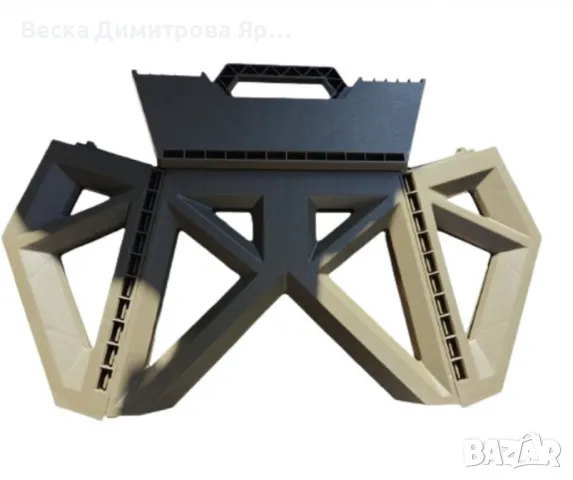 Преносима сгъваема пластмасова табуретка за къмпинг,риболов,на открито, снимка 3 - Ножове - 48357259