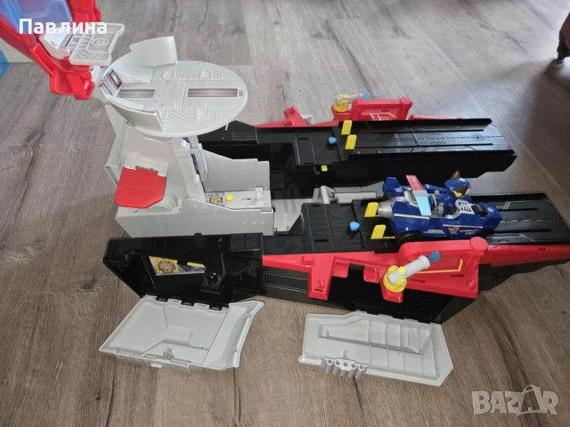 Paw Patrol: The Mighty Movie - Щаб самолетоносач Aircraft Carrier, снимка 10 - Влакчета, самолети, хеликоптери - 51179048