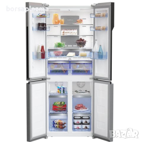 Двукрилен хладилник Side by side Beko GNE480E30ZXPN, 478 л, Клас F, NeoFrost Dual Cooling, HarvestFr, снимка 2 - Хладилници - 40650009