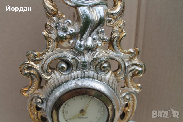 Немски настолен часовник ''Mercedes'', снимка 3 - Антикварни и старинни предмети - 40790624