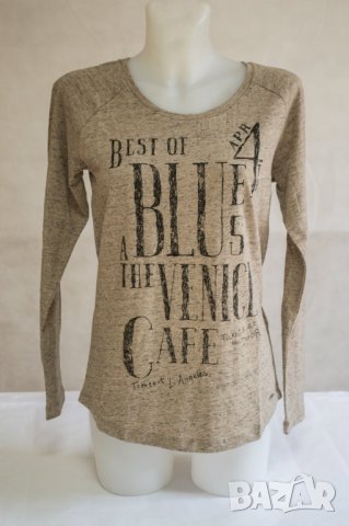 Дамска блуза с дълъг ръкав в кафяв нюанс Timeout - M