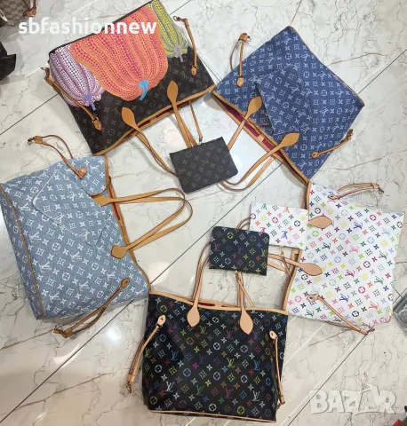 Louis Vuitton Neverfull голям размер, снимка 11 - Чанти - 55764863