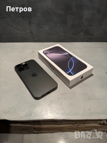 КАТО НОВ Iphone 16 Pro  256 GB Black Titanium, снимка 4 - Apple iPhone - 53156309