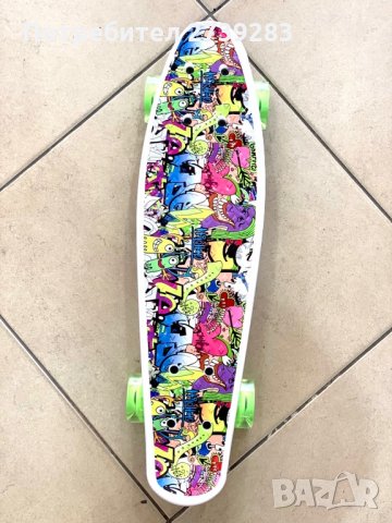 Скейтборд - пениборд с принт , снимка 6 - Скейтборд, ховърборд, уейвборд - 29499468