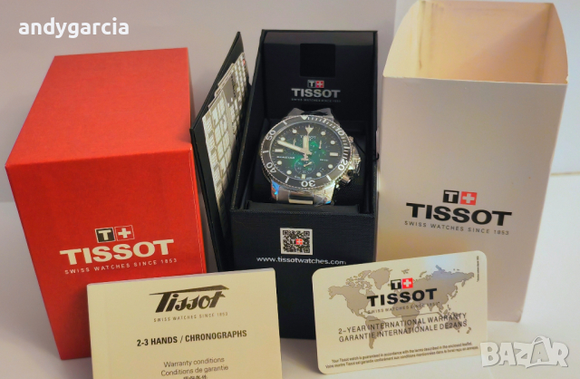 ЧИСТО НОВ TISSOT SEASTAR 1000 CHRONOGRAPH мъжки часовник хронограф T120.417.11.091.01 , снимка 7 - Мъжки - 44550533