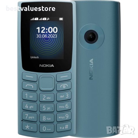 Мобилен Телефон Gsm Nokia 110 2023 Ds Blue 1.80 ", Задна Камера 0.3 Mpx