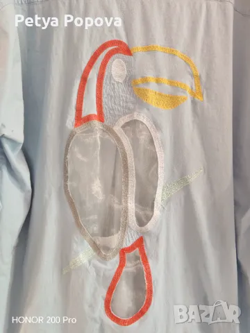 Риза с бродерия на гърба, снимка 2 - Ризи - 50243521