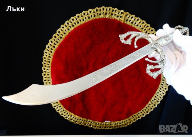 Старинен италиански ятаган,сабя,маркиран. , снимка 7 - Антикварни и старинни предмети - 39618823