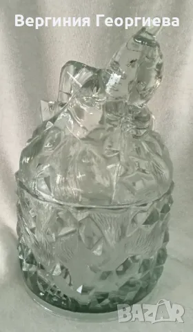 Масивна ретро захарница, бонбониера джудже , снимка 2 - Декорация за дома - 49613116