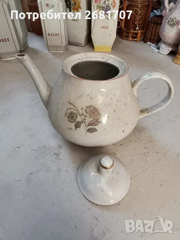 стар керамичен чайник , снимка 2 - Други ценни предмети - 48740860