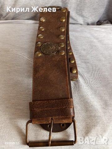 Дамски кожен колан с капси много красив стилен дизайн 16713
