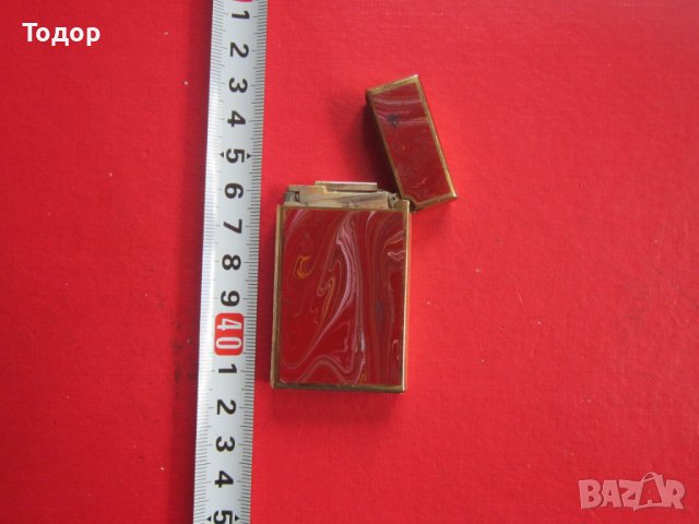 Позлатена запалка Делта с емайл