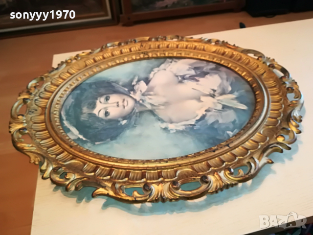 КРАСАВИЦА-КАРТИНА ВНОС ГЕРМАНИЯ 0804221557, снимка 4 - Антикварни и старинни предмети - 36389350