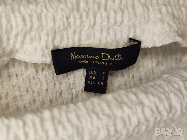 Massimo Dutty дамски топ, бял потник/поло, S/M размер , снимка 5 - Корсети, бюстиета, топове - 44518214