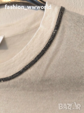 Фина блуза Brunello Cucinelli S реплика, снимка 3 - Блузи с дълъг ръкав и пуловери - 53306633