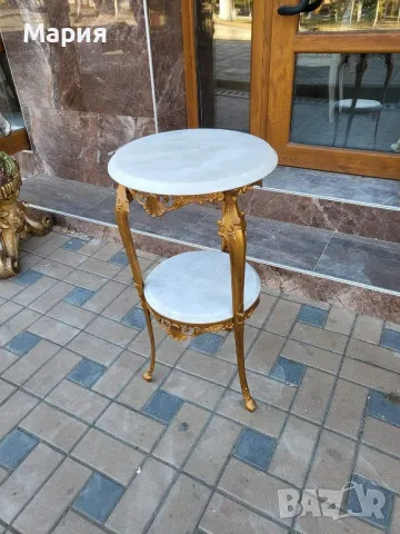 Италианска барокова колона 065, снимка 5 - Етажерки - 47993371