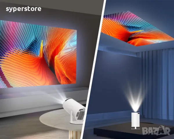 Видео проектор Digial One SP01010, 4k, UltraHD, Android 12, smart, 8000 лумена, Wi-Fi 6, BT 5.0, 128, снимка 9 - Плейъри, домашно кино, прожектори - 49372541