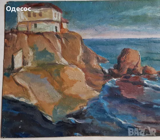 Георги Велчев,Стара маслена картина,Созопол 1936г, снимка 8 - Антикварни и старинни предмети - 49034483