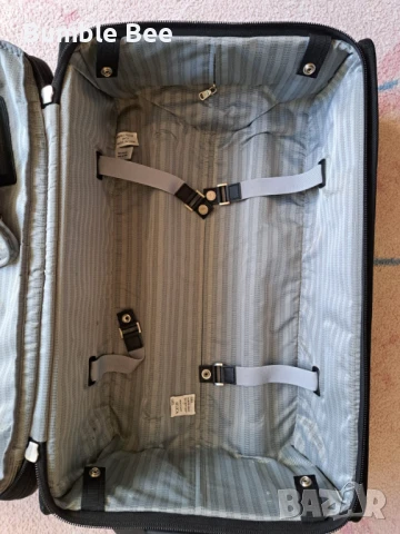 Kуфар Почти Запазен Колелца Пътнически Ръчен Багаж 57/38/23 Черен, снимка 6 - Куфари - 50633898