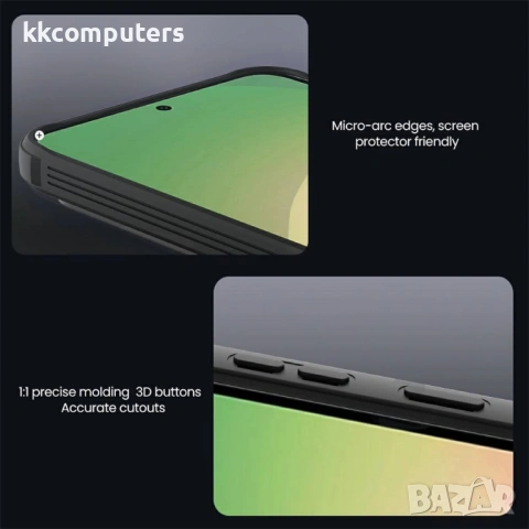 NILLKIN Camshield Pro Магнитен Калъф за Samsung A57 5G - TPU+PC, Плъзгащо капаче, Прозрачно-черен, снимка 10 - Калъфи, кейсове - 53973189