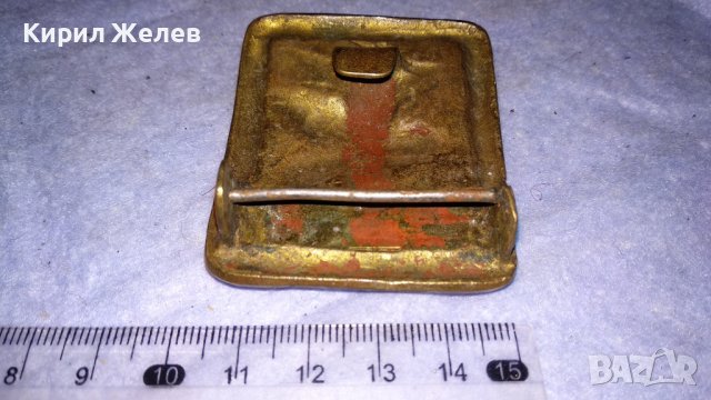 Стара БРОНЗОВА ТОКА с ПЕТОЛЪЧКА от ВОЕНЕН СОЦ НРБ БНА КОЖЕН КОЛАН 33986, снимка 4 - Антикварни и старинни предмети - 38904348