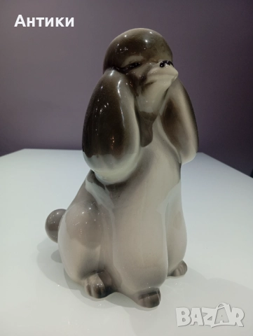 Порцеланов Голям Пудел Маркиран 