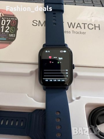 Нов сензорен Смарт часовник, 1,85 инча Мъже Жени Подарък, снимка 7 - Смарт гривни - 42537335