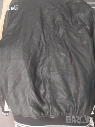 Две кожени якетаCalvin Klein Original Size L/ ARMANI Original 100% Кожа Мъжко яке, снимка 5 - Якета - 52226034