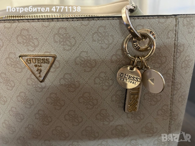GUESS WOMEN NOELLE NOEL TOTE NUDE HANDBAG / GUESS NOELLE ДАМСКА ЧАНТА, снимка 3 - Чанти - 53904341