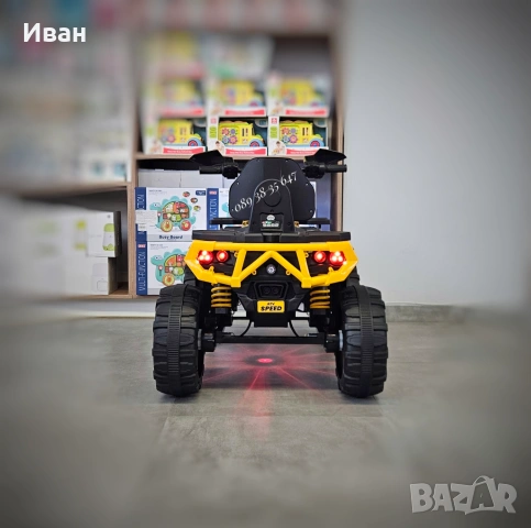 ТОП ЦЕНА!НОВО!Акумулаторно бъги Speed YELLOW с 4x4,12V,дистанционно, снимка 5 - Детски велосипеди, триколки и коли - 51361707