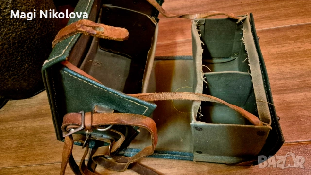 Над 60 годишна,кожена ретро чанта, снимка 4 - Антикварни и старинни предмети - 54201732