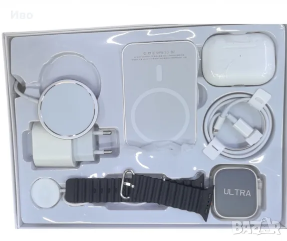 Комплект 8 в 1 X8 Smartwatch + слушалки + аксесоари – 35 €, снимка 4 - Смарт часовници - 56047694